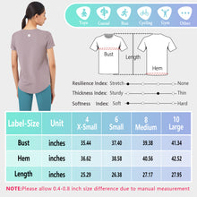 Load image into Gallery viewer, Quick Dry Yoga Tops Exercise Short Sleeve Shirts Workout Running Tops for Women  Athletic Shirts
