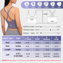 Load image into Gallery viewer, YOGA Strappy V Neck Sports Bra for Women Low Impact Padded Criss Cross Back Workout Yoga Bra
